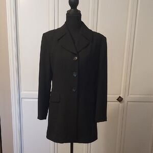 Tahari Suit Jacket Blazer Black Size 6 Vintage